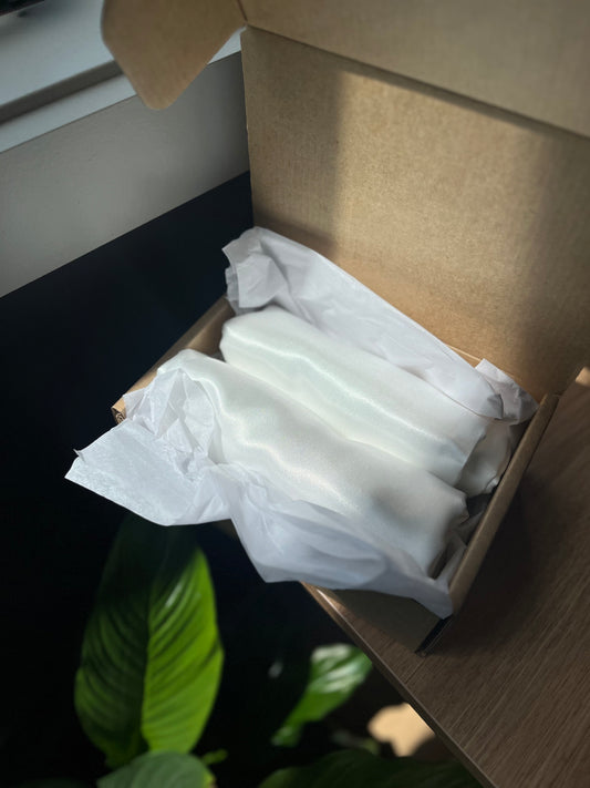 Satin Pillowcase Duo- White